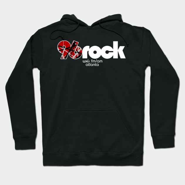 WKLS 96 Rock Atlanta VAN HALENIZED! Hoodie by RetroZest